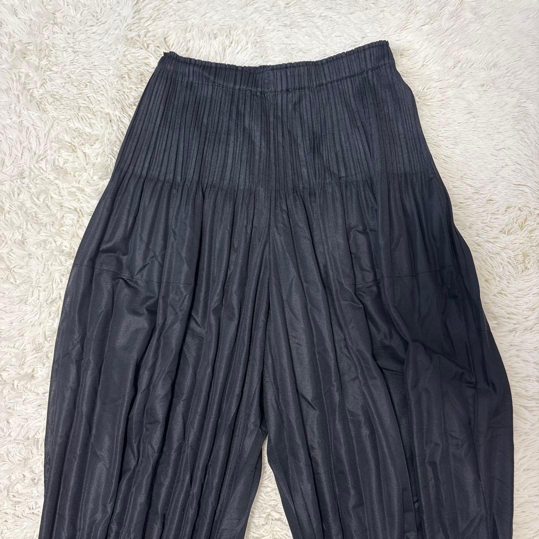 SakoプリーツパンツL　黒　サルエル　ワイド