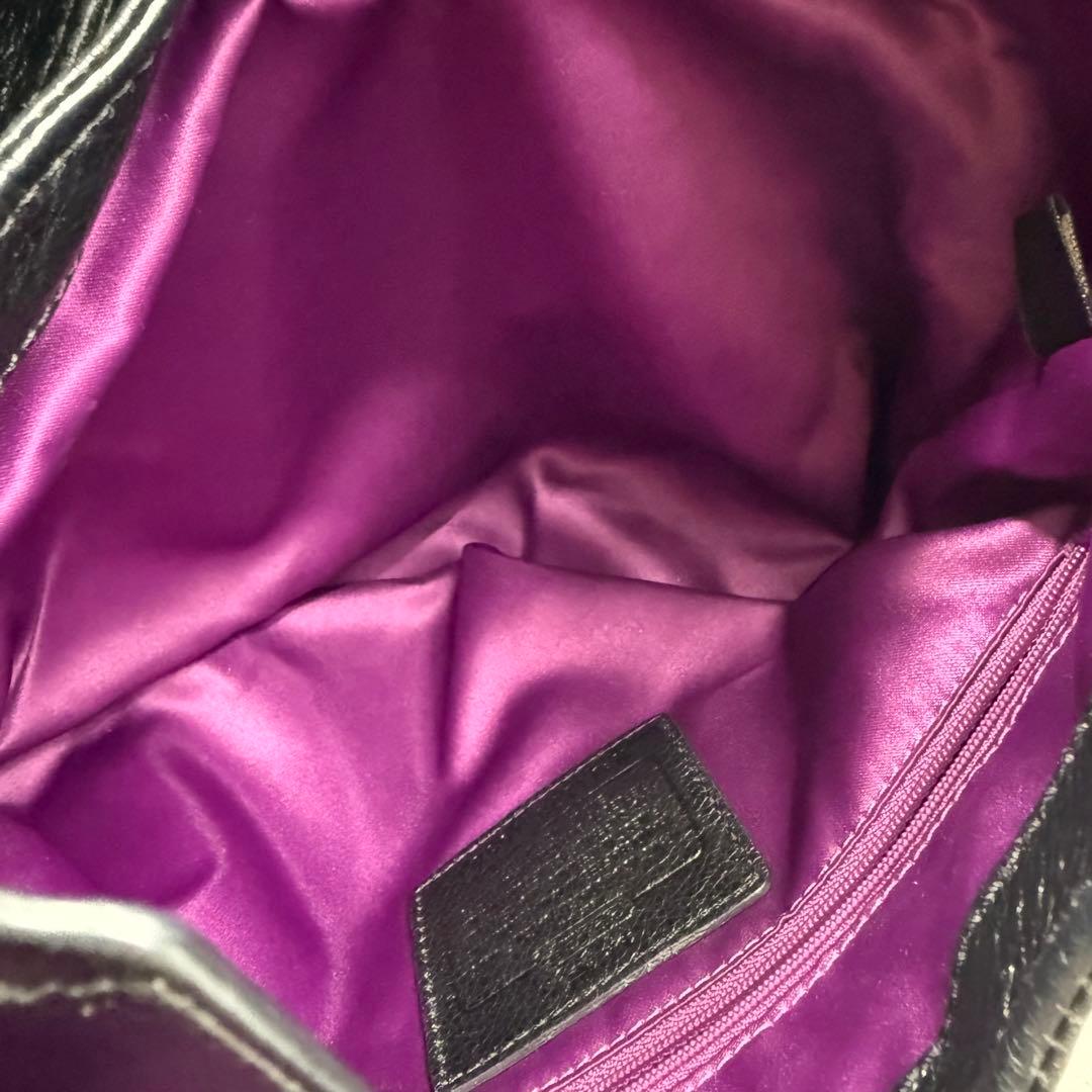 COACH マディソン マギー ショルダーバッグ ブラック レザー