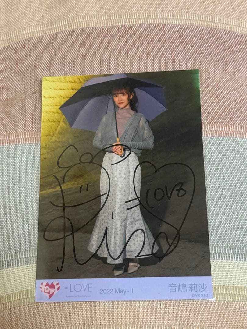 LOVE 音嶋莉沙 イコラブチェキ直筆サインあの子コンプレックス