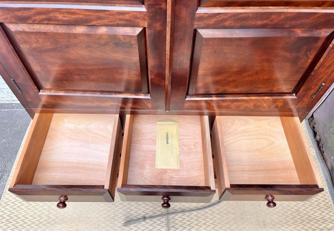 ③ 【送料無料】高級和箪笥 松本民芸家具 無垢材 着物収納