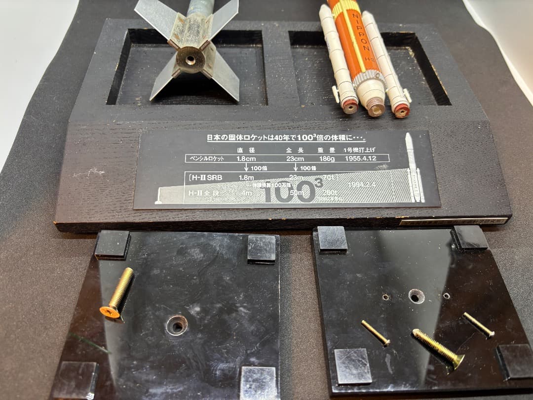 HⅡロケット」1/200模型 「ペンシル・ロケット」実物大レプリカ