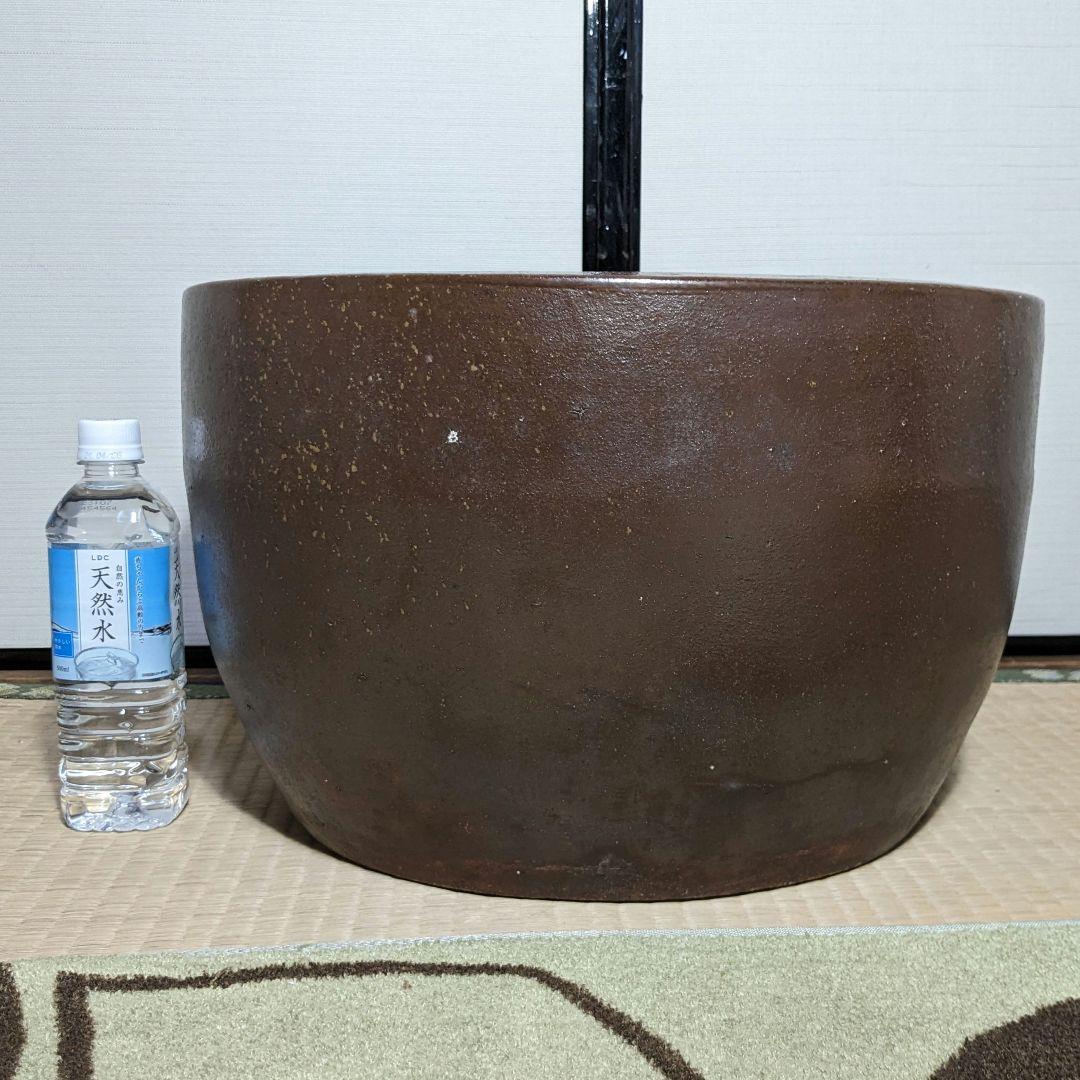 水漏れ注意】明治時代 備前焼 火鉢 置物 植木鉢 プランター ガーデニング