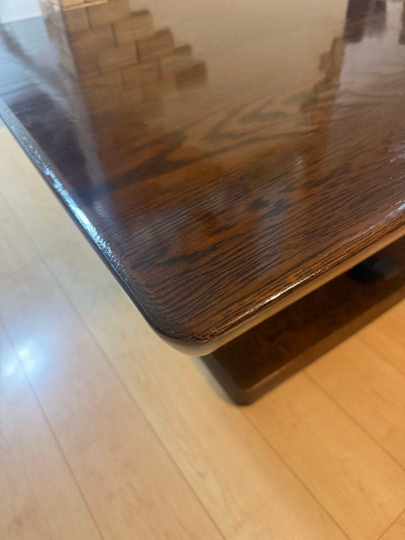 【美品即決のみ】IDC大塚家具ダークブラウン 木製 ダイニングテーブル