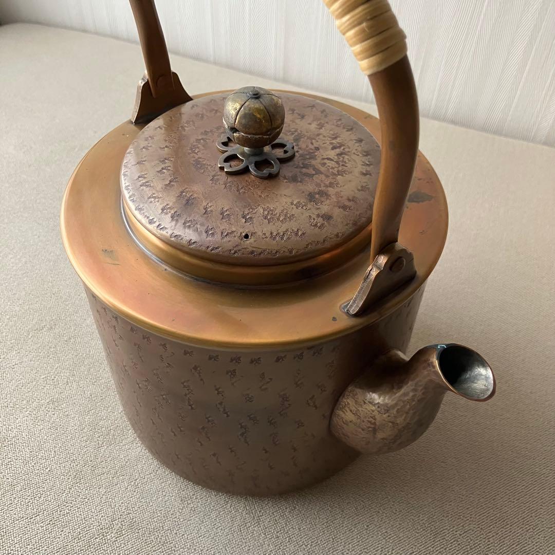 希少✨北越堂 鎚起銅器 湯沸 四代目 本間弘 やかん 薬缶 伝統的工芸品