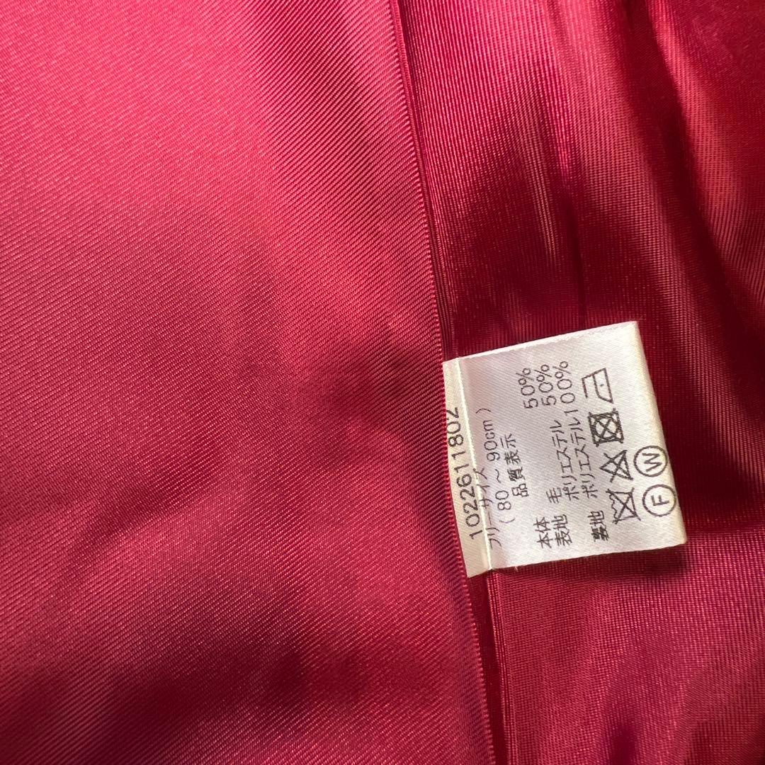 シャーリーテンプル　ラッピングリボンウールコート　赤　80cm-90cm 超美品