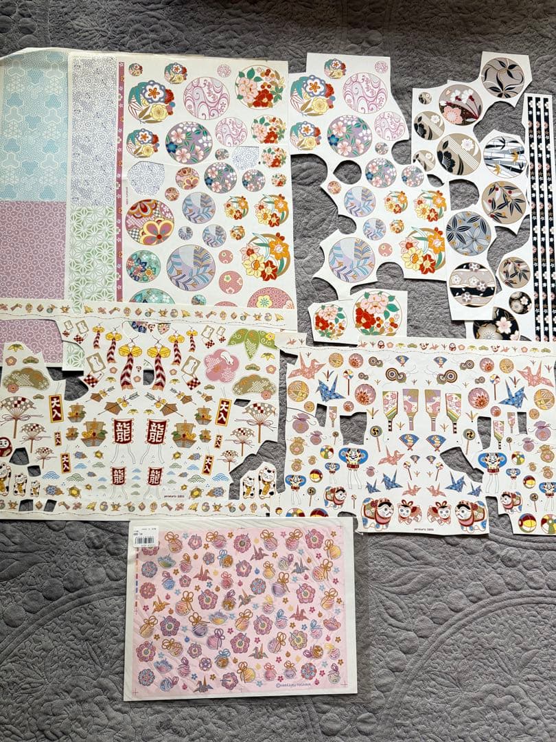 るるポーセラーツ白磁セット♡お重他、焼成ラック、和柄転写紙