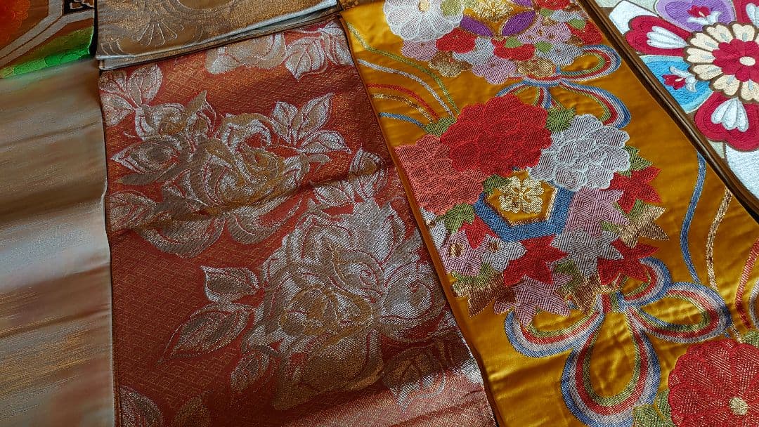 袋帯 着物 帯 刺繍 金糸 旧家 10種 10枚