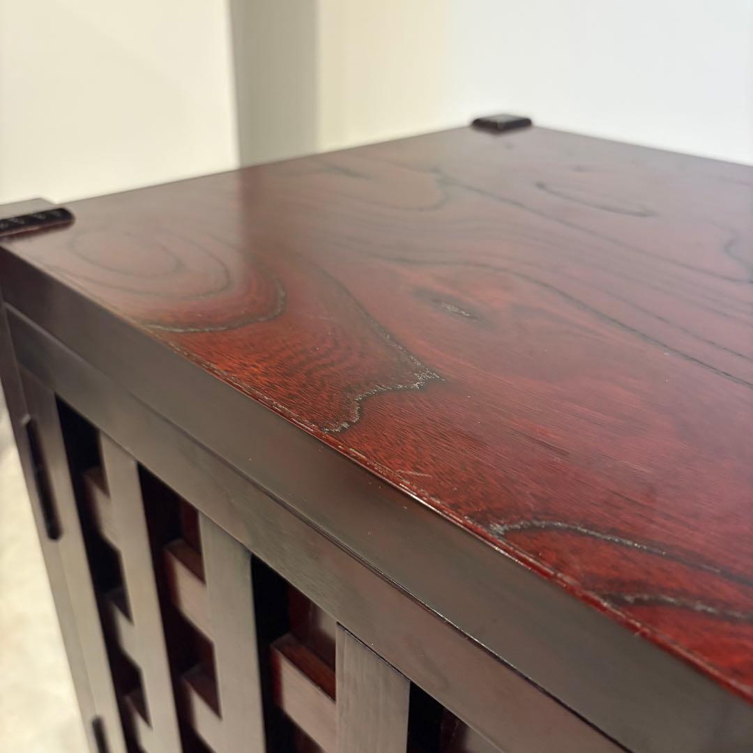 からくり箪笥 民芸家具 収納棚 チェスト 和棚 ローボード