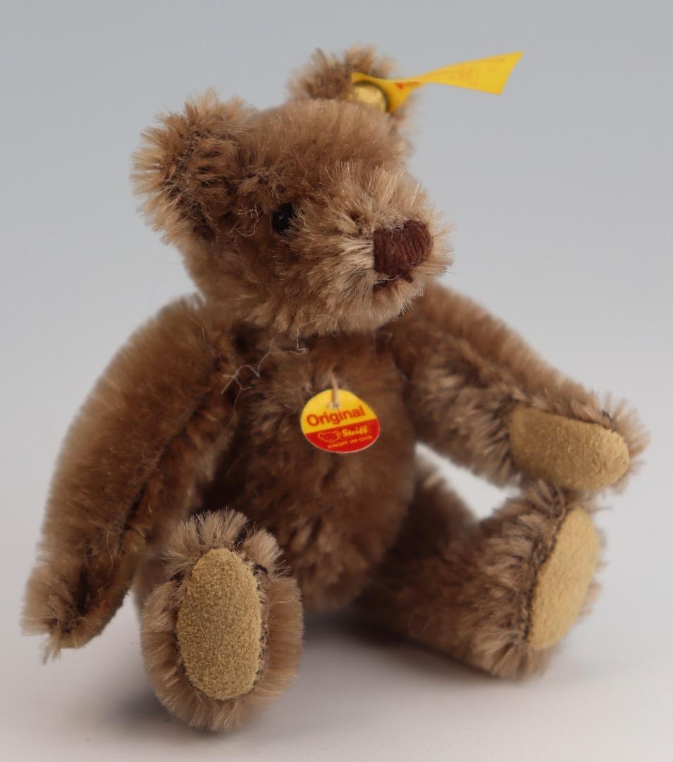 Steiff テディベア ブラウン1909年レプリカ・テディ黄色タグ9cm D