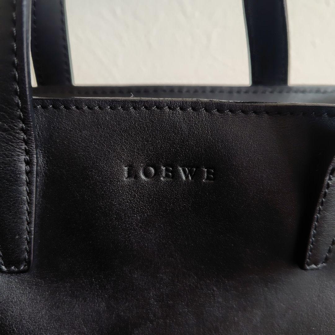 ユキさま専用 LOEWE ブラック レザーミニハンドバッグ