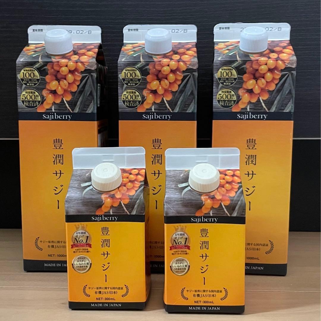 フィネス 豊潤サジー 1000ml×3本 300ml×2本 C99154944 割引