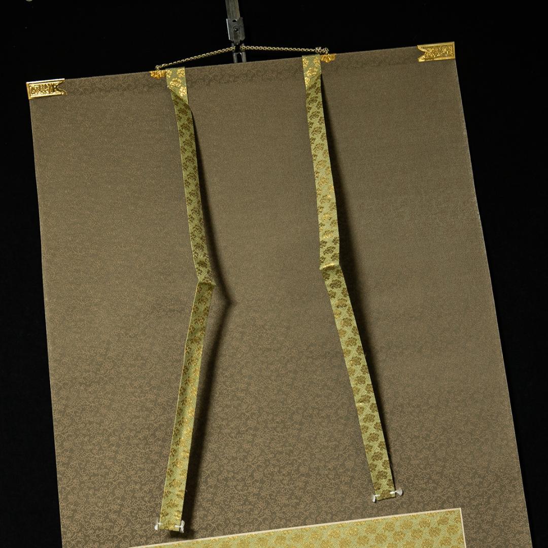 掛軸-1614 重要文化財 熊皮御影 親鸞聖人影像 印刷工芸作品 奈良国立