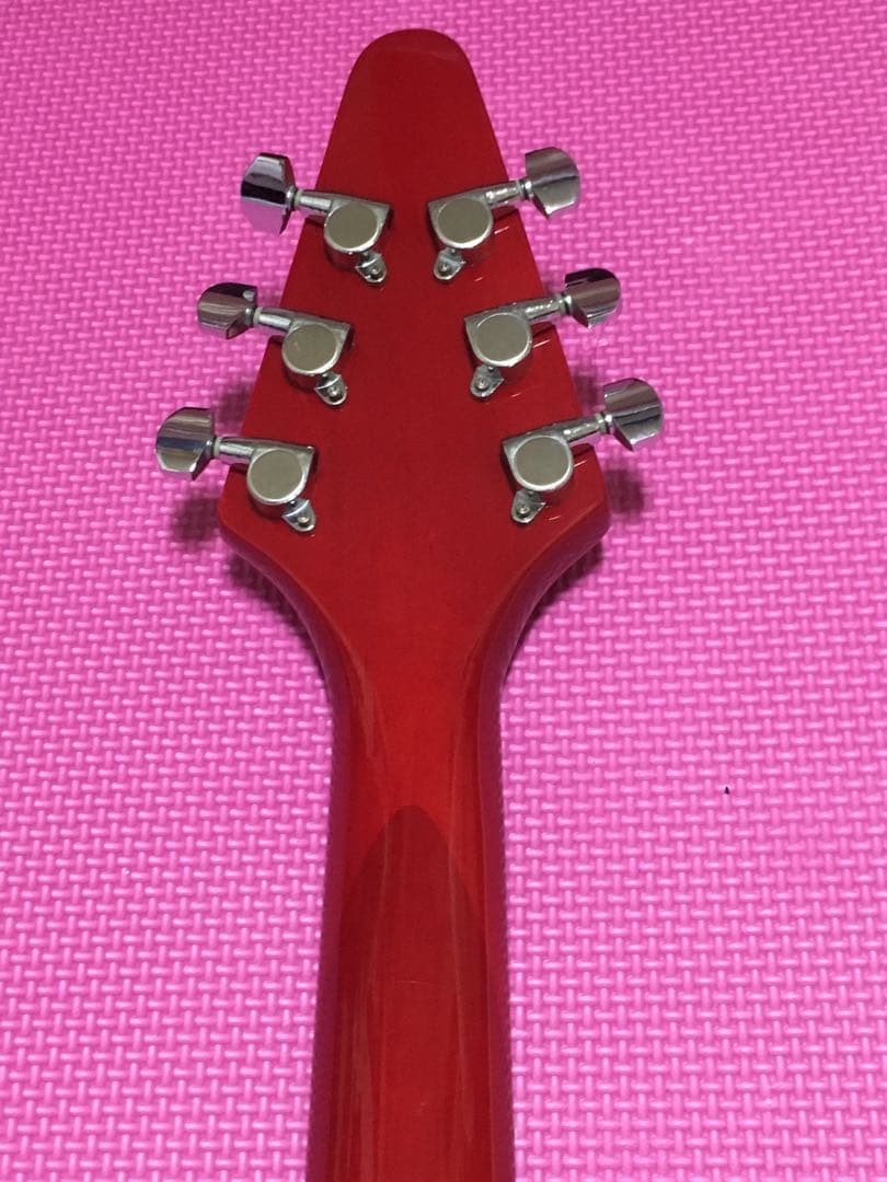フライングV 木目 エレキギター Photogenic Flying V 美品の通販はau