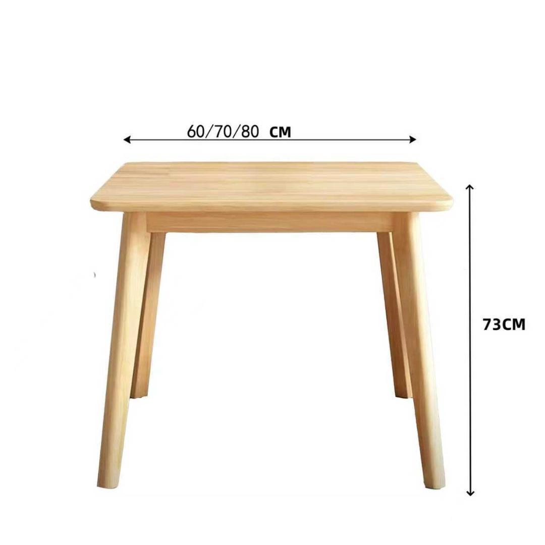 ナチュラルウッド正方形テーブル訳あり品 写真をご確認 TBL11-60-01