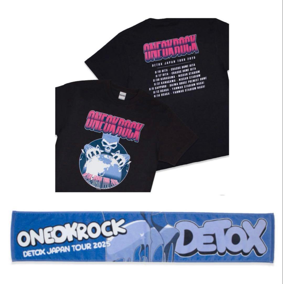 ONE OK ROCK DETOX 2025 ワンオク Tシャツ タオル ONE OK ROCK DETOX
