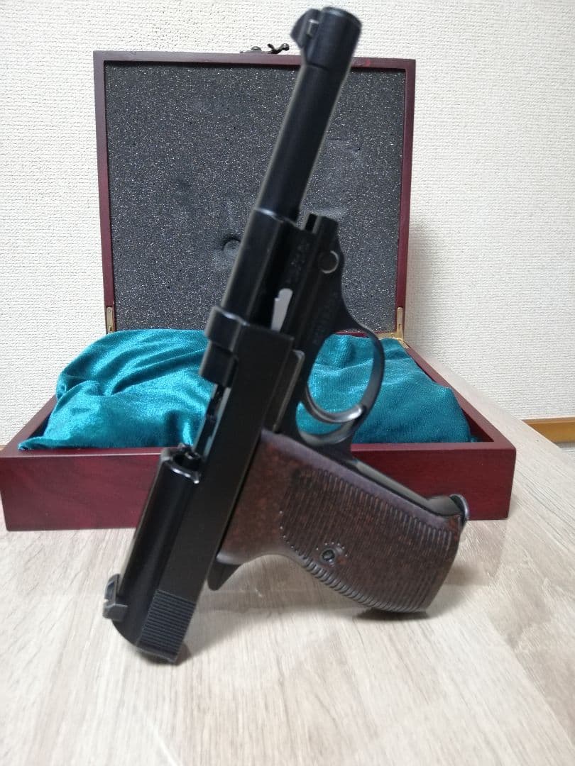明日終了⭐マルゼン ワルサーP38 ガスブロカスタム⭐銃ケース付