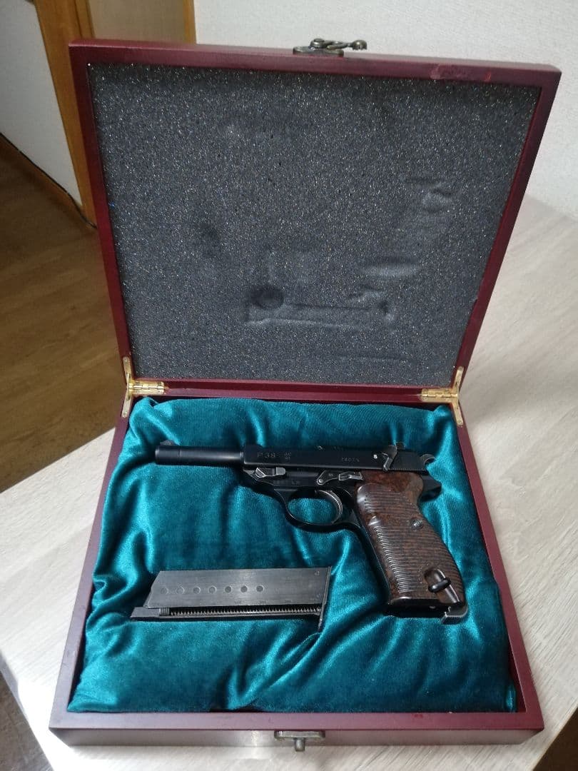 明日終了⭐マルゼン ワルサーP38 ガスブロカスタム⭐銃ケース付