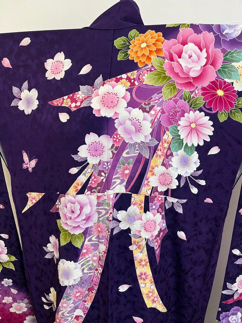 京都きもの友禅】豪華成人式着物 フルセット刺繍振袖