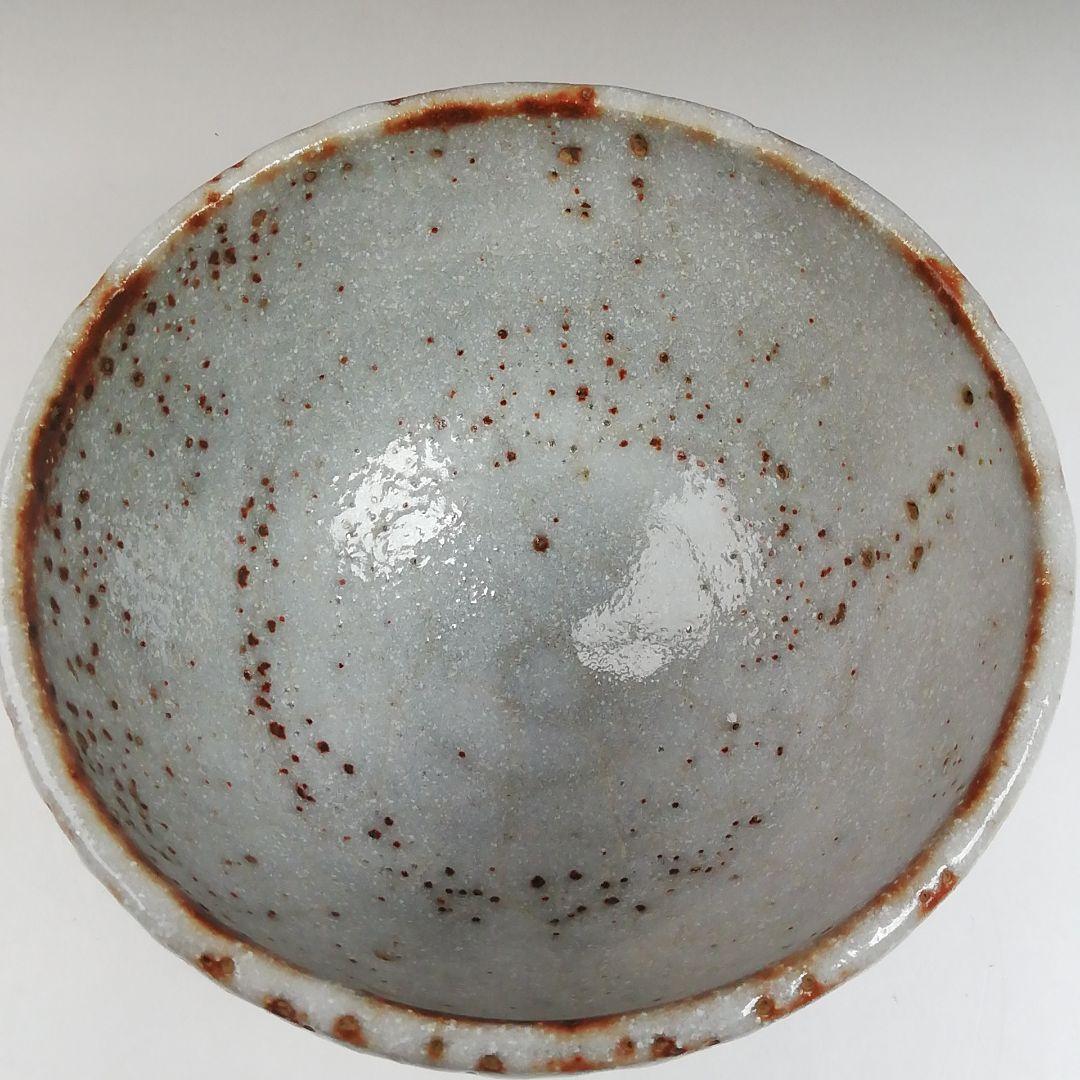 T612 茶碗 『御題 志野茶碗』『王子窯 加藤寛治 作』 共箱 抹茶碗