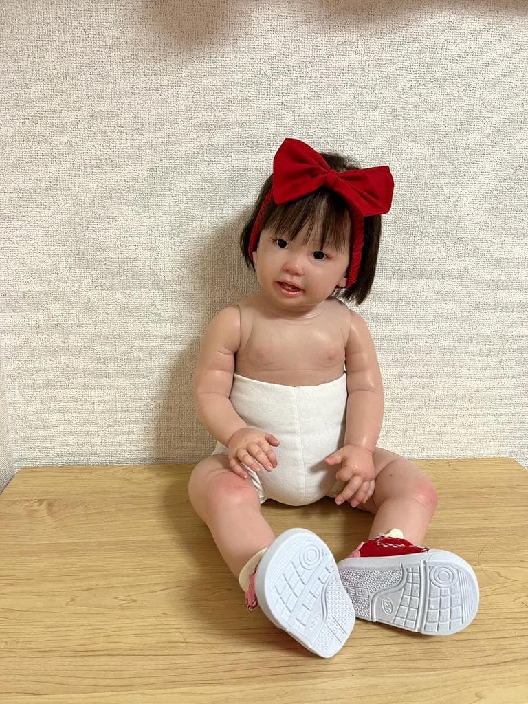 リボーンドール】超リアルな赤ちゃん人形 約65 cm ( teegan) - 人形