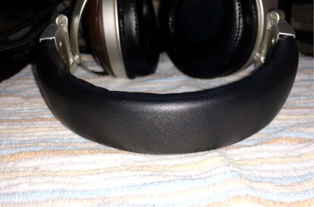 専用】 交換用本革ヘッドバンド部品提供 FOSTEX 黒