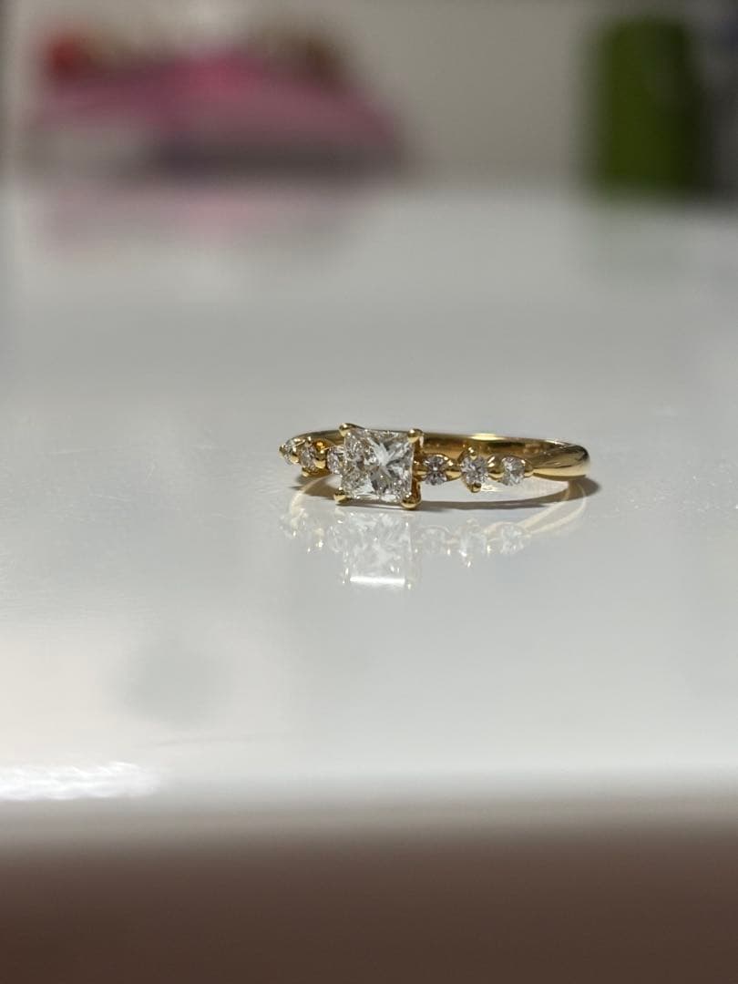 K18 0.41ct ダイヤモンド リング 9号