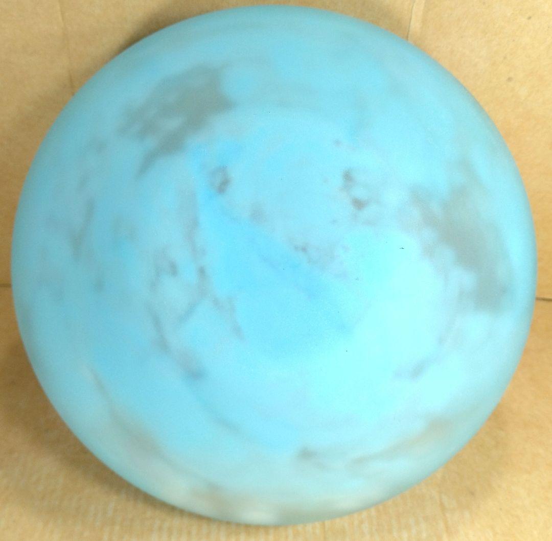 本物保証】藤田喬平 手吹 花瓶(水色,白系) 共箱 栞 w17㎝ 手吹