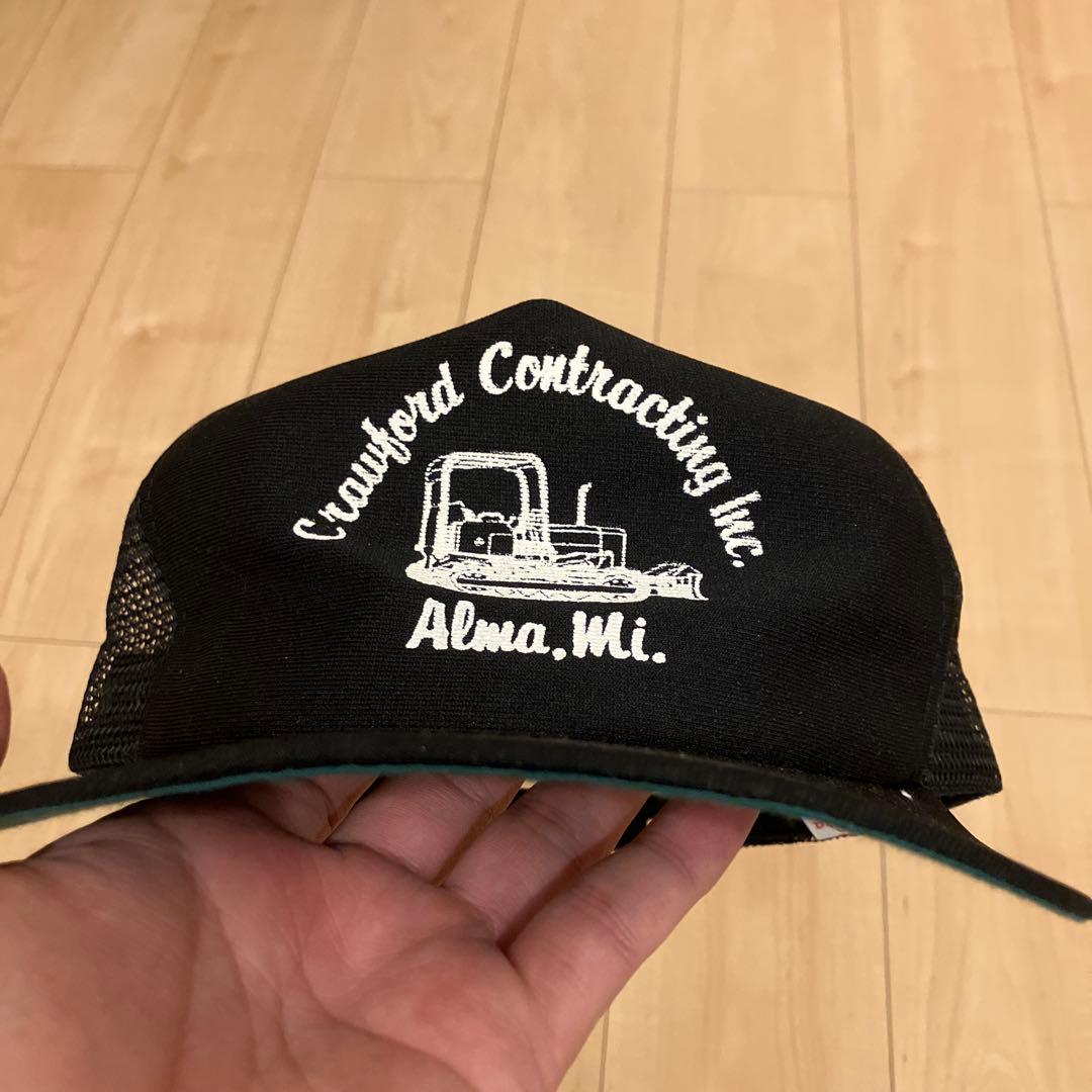 Vintage USA製 NEW ERA トラッカーキャップ ツバ裏緑