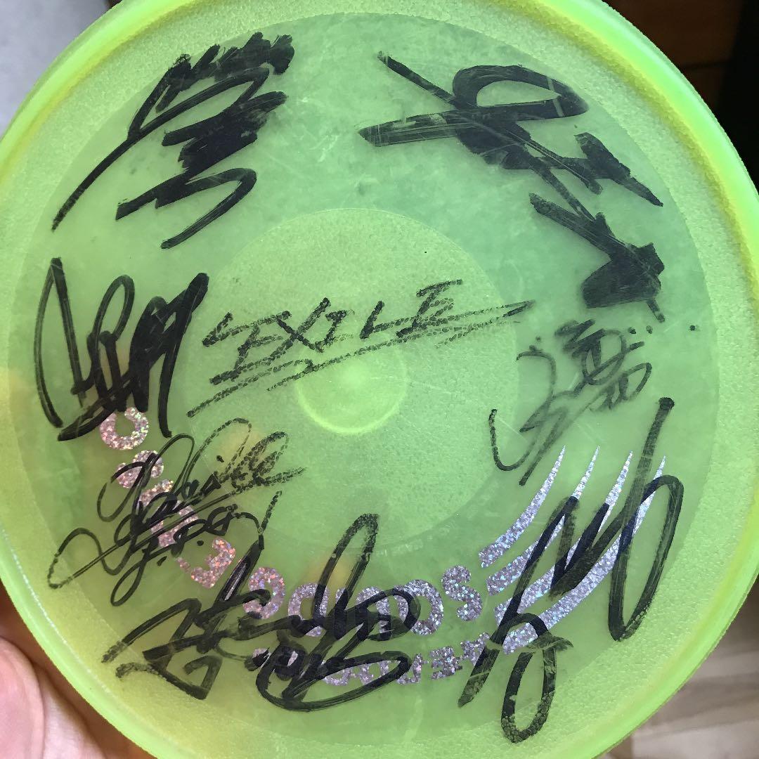 EXILE サイン入りフリスビー 超レア】EXILE 良い TETSUYA 直筆 サイン入りフリスビー