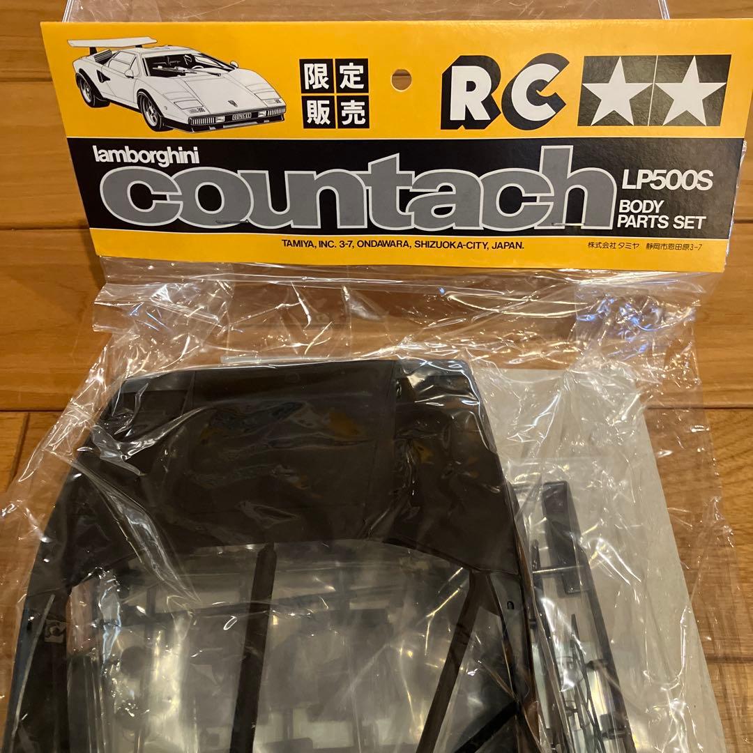 限定】タミヤ ブラックカウンタック LP500S ボディパーツ+タイヤ
