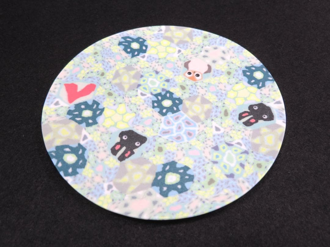 小林佐和子 練込小皿 うさぎと梟 現代アート アンティーク