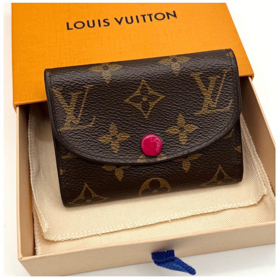 ルイヴィトン モノグラム ポルトモネ ロザリ ピンク - メルカリ