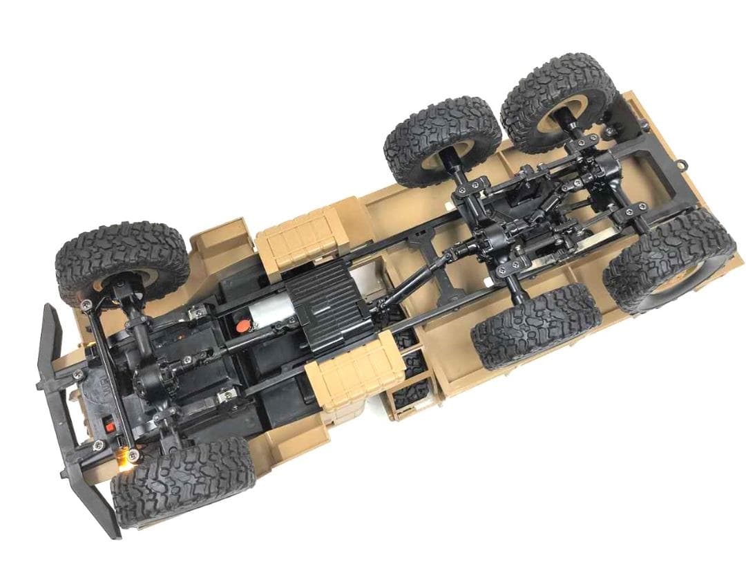 1/16ミリタリートラックラジコン　6輪駆動クローラー　WPL　B-16黄色
