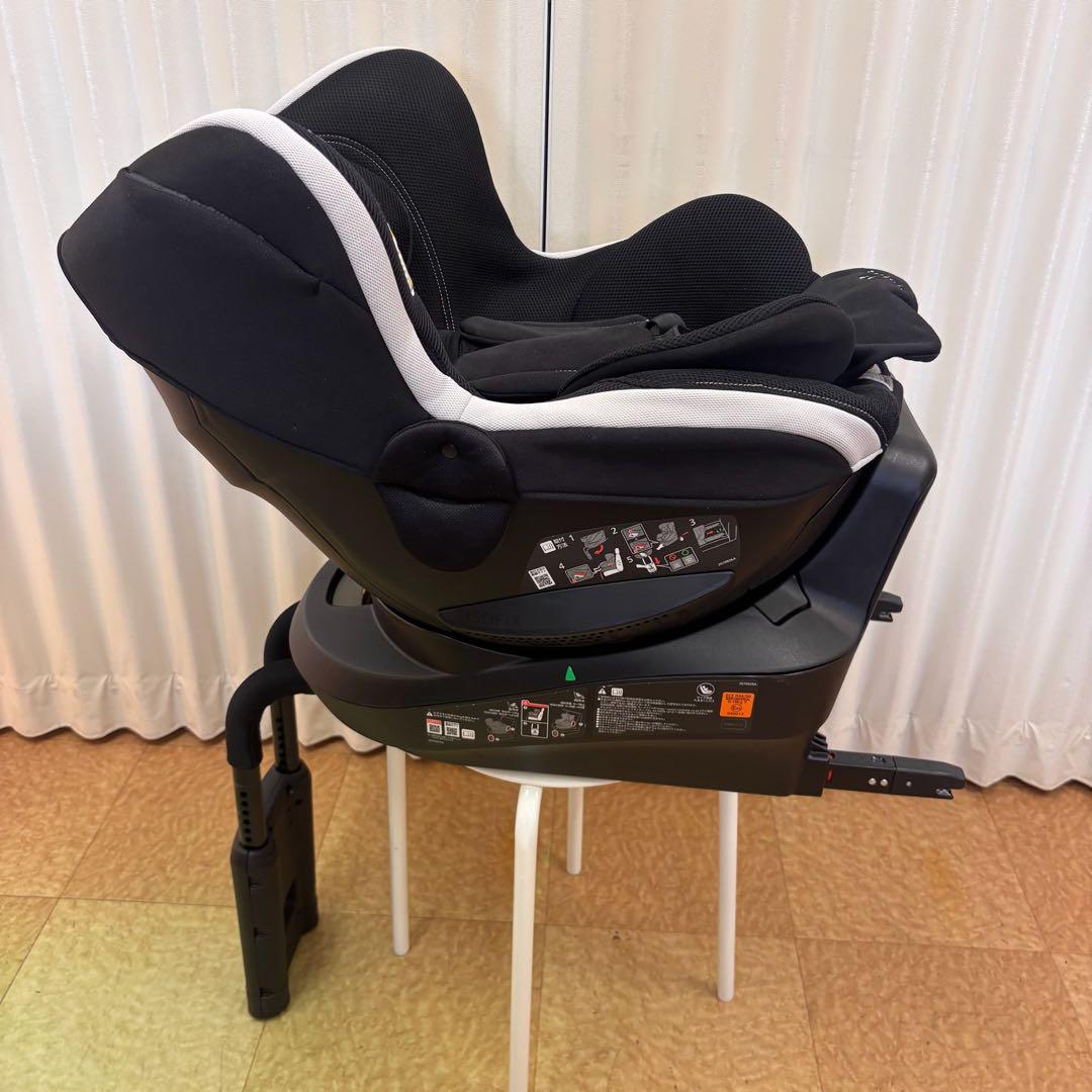 クリーニング済　☆綺麗☆　新生児OK　エールべべ　クルット3i　ISOFIX　黒