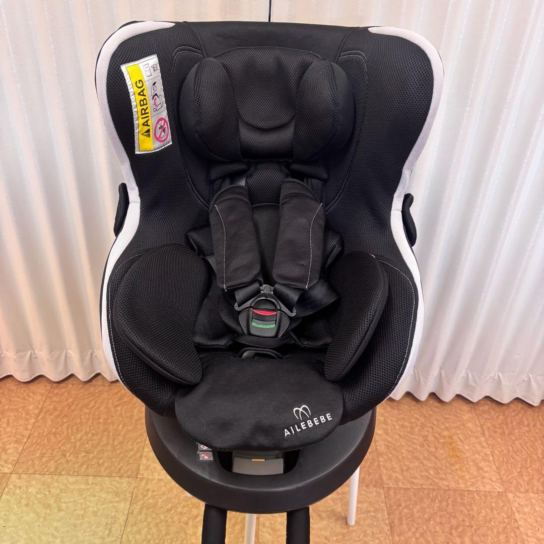 クリーニング済　☆綺麗☆　新生児OK　エールべべ　クルット3i　ISOFIX　黒