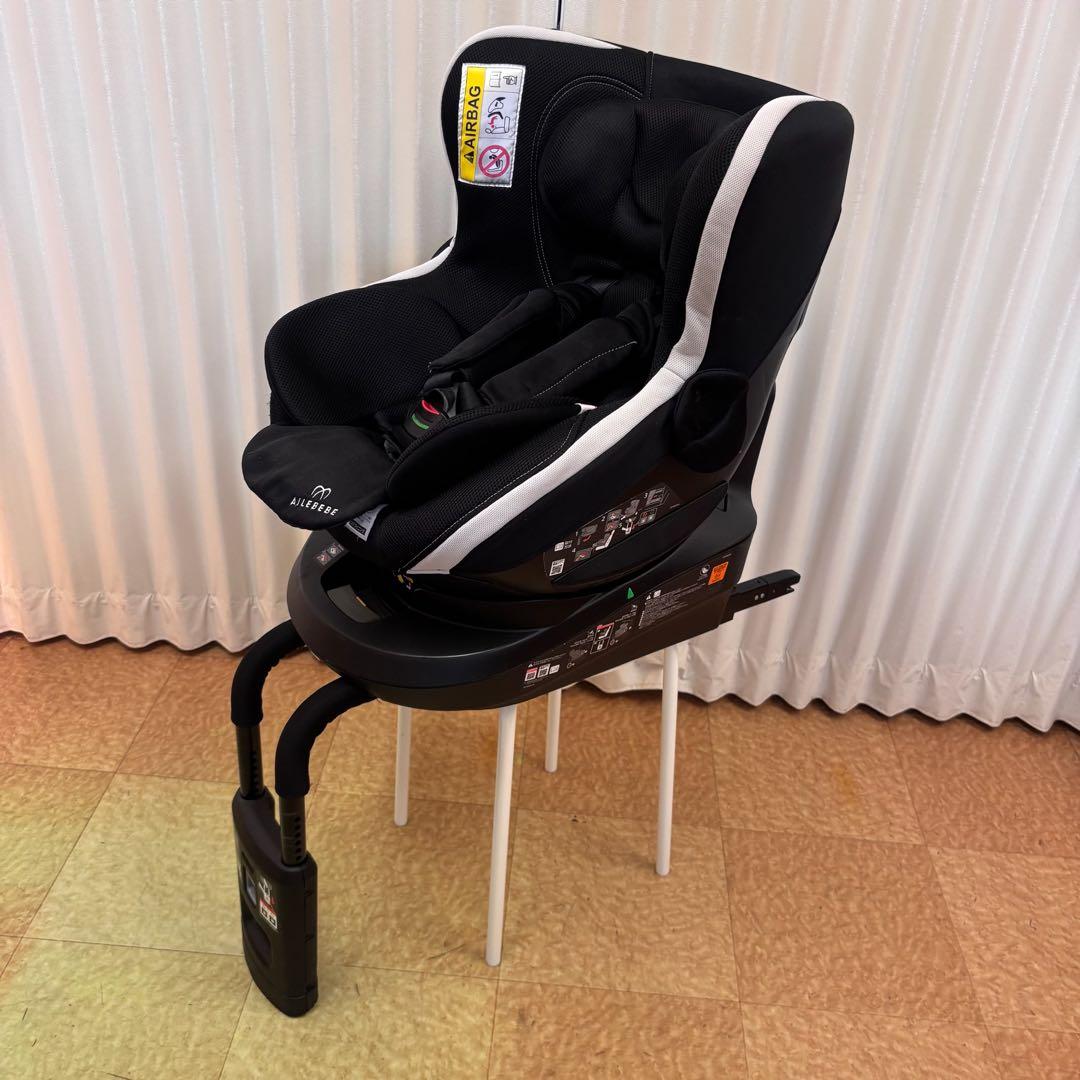 クリーニング済　☆綺麗☆　新生児OK　エールべべ　クルット3i　ISOFIX　黒