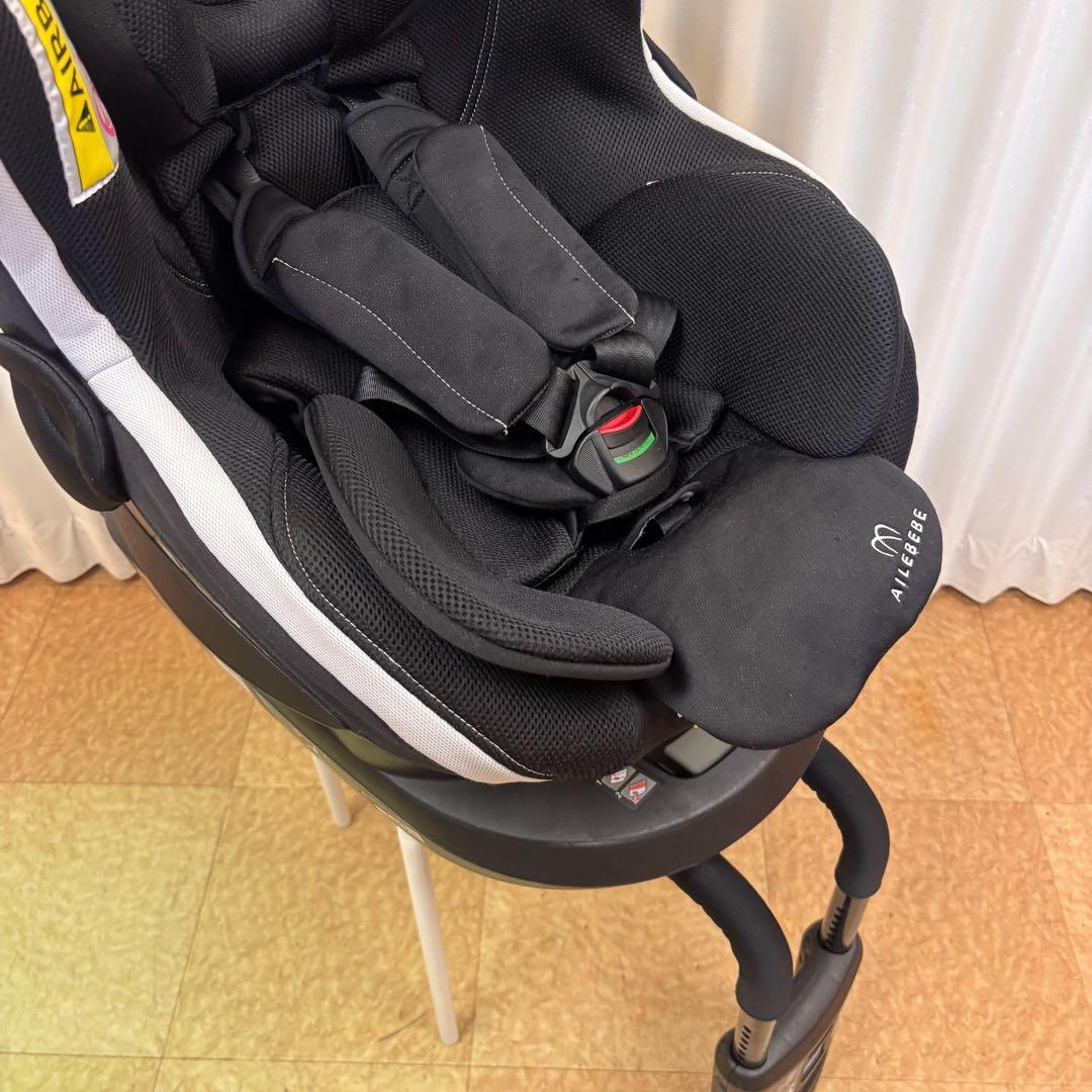クリーニング済　☆綺麗☆　新生児OK　エールべべ　クルット3i　ISOFIX　黒