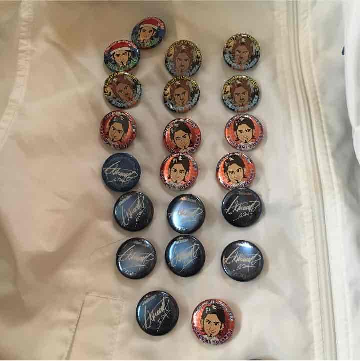 登坂広臣の缶バッチとクリーナー 登坂広臣 臣 OMI 缶バッジ クリーナー