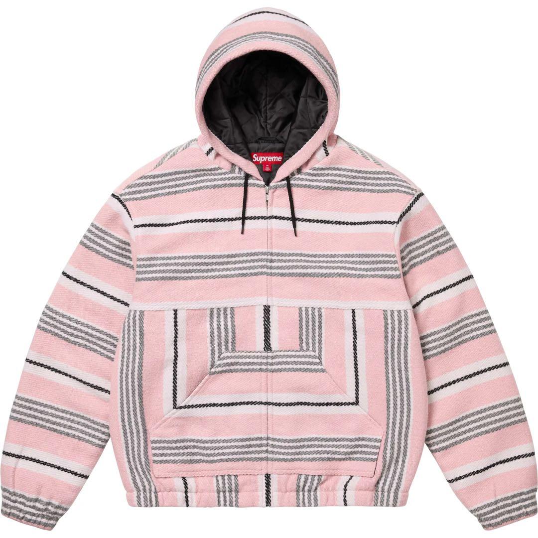 ジャケット・アウター Supreme Woven Stripe Hooded Jacket