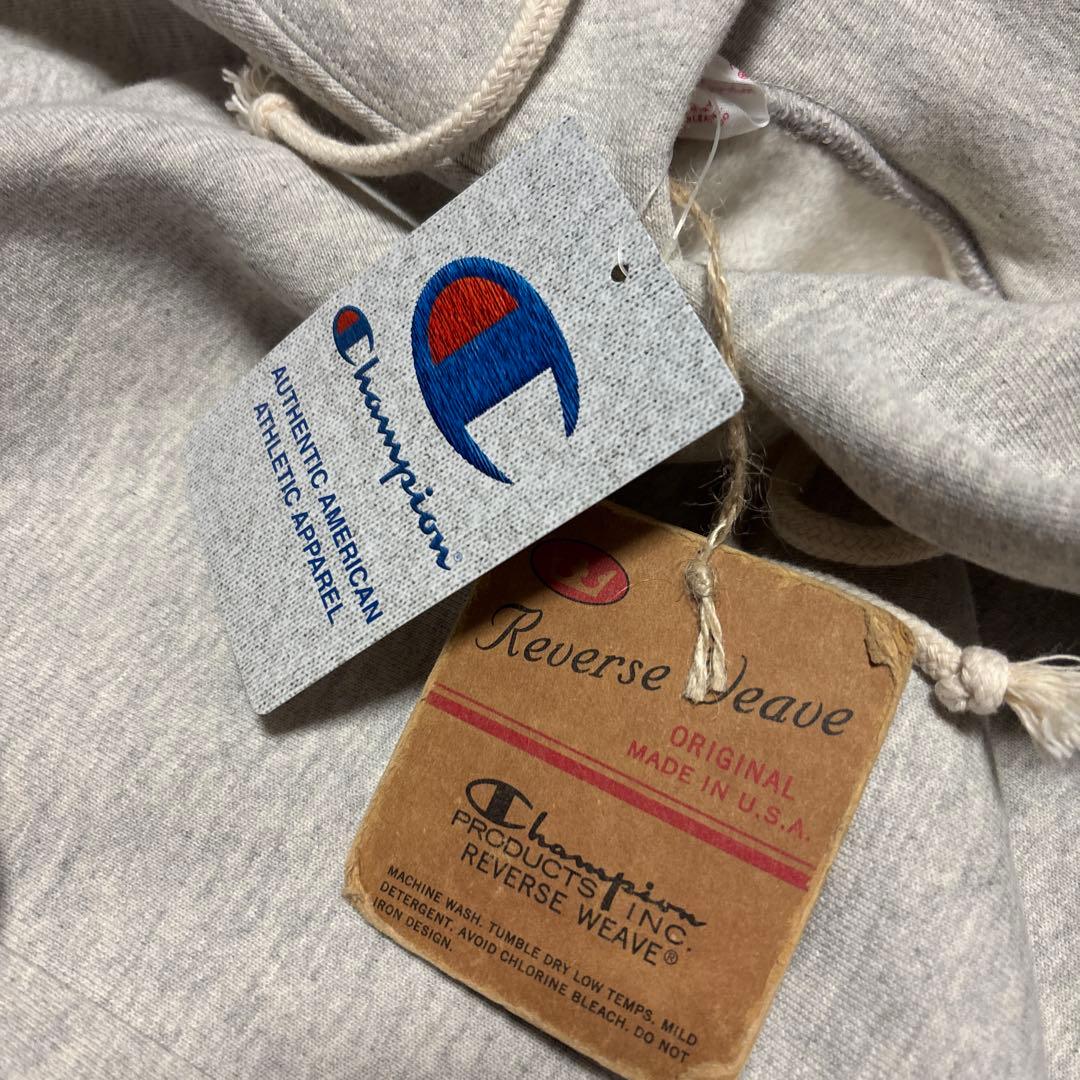 新品 チャンピオン USA製 復刻単色タグ リバースウィーブ スウェットパーカー
