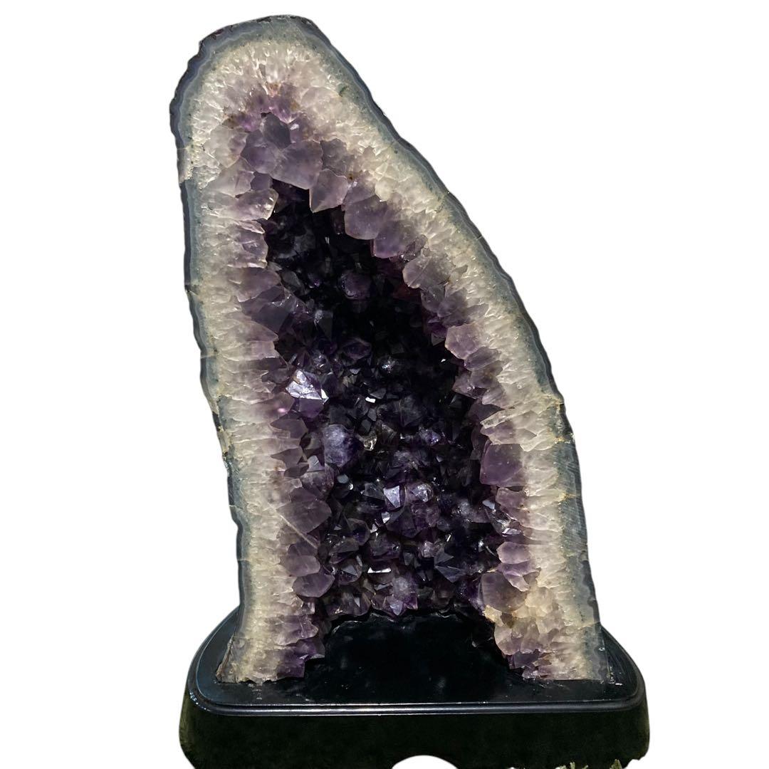 美形・美品9.1kgアメジストドームクラスター 濃紫 天然石原石美結晶&美極