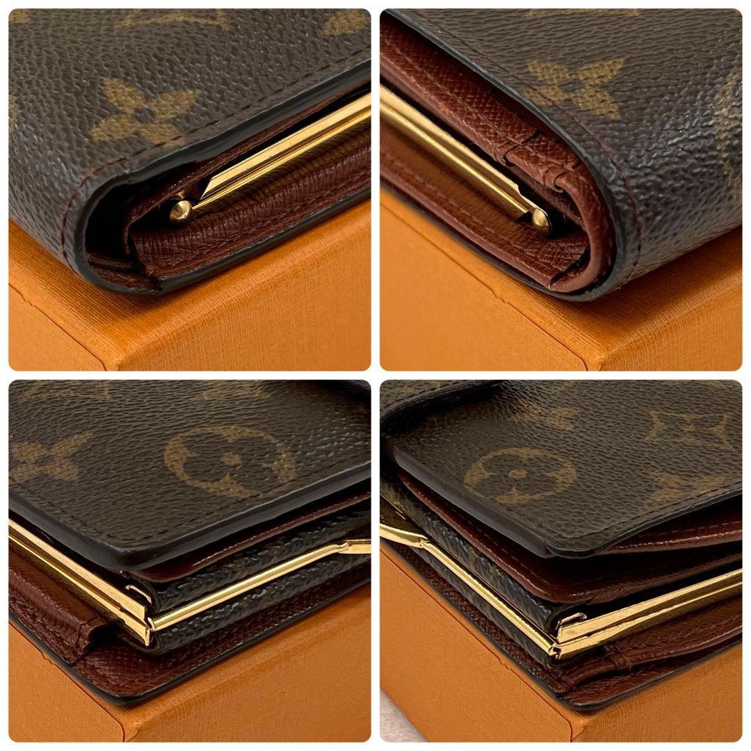 ルイヴィトン ポルトフォイユ ヴィエノワ モノグラム がま口 折り財布