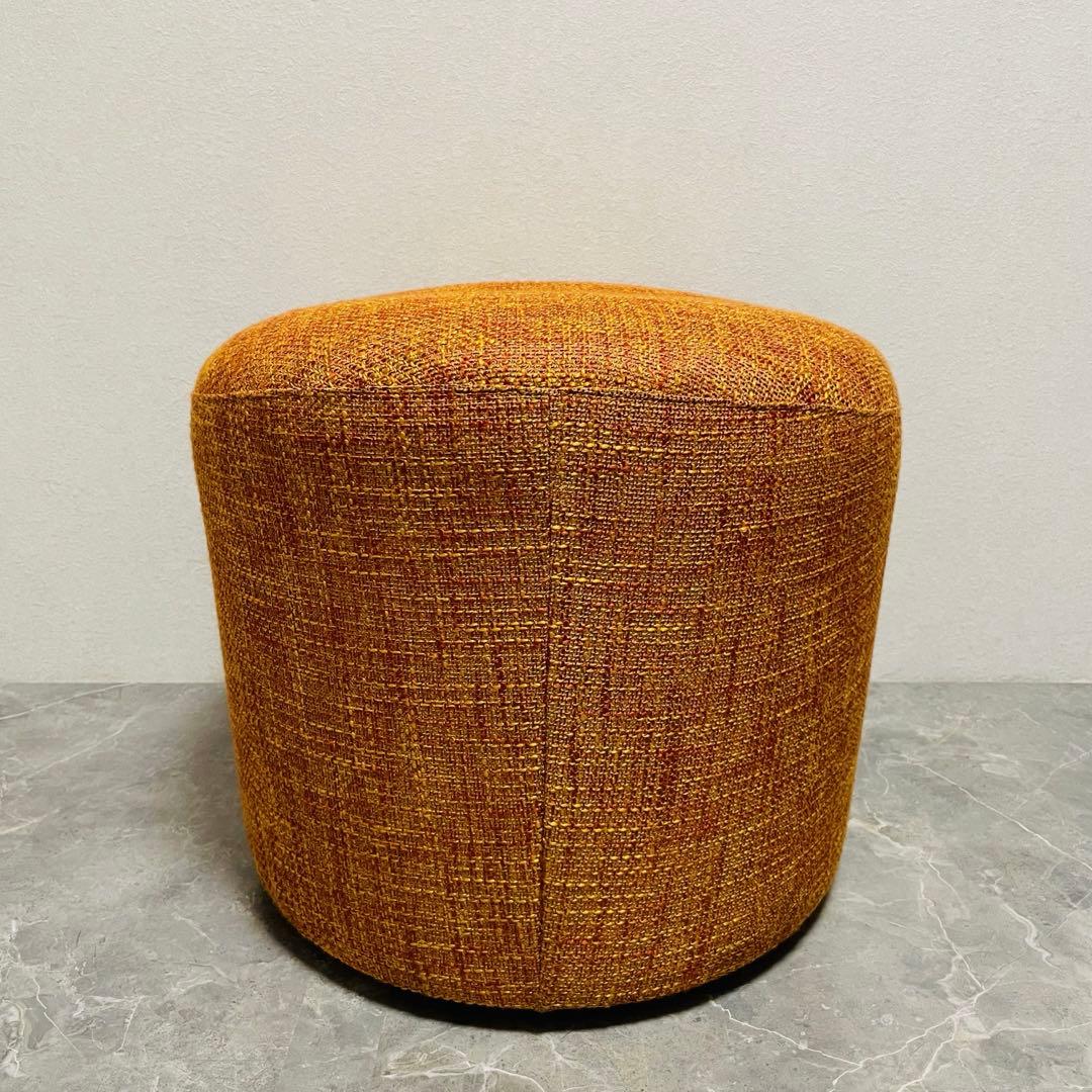 富士ファニチア　オーバル　スツール ファブリック　オットマン　廃盤品