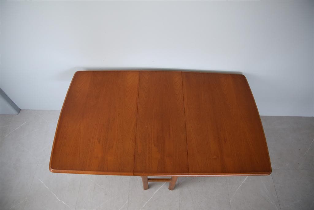 英国アンティークチーク材ゲートレッグテーブル/バタフライダイニング机92-109