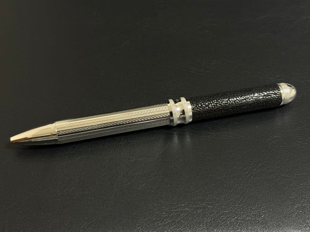 プラチナ ダブル3アクション ゴートシュリンク本革巻 ブラック Amazon