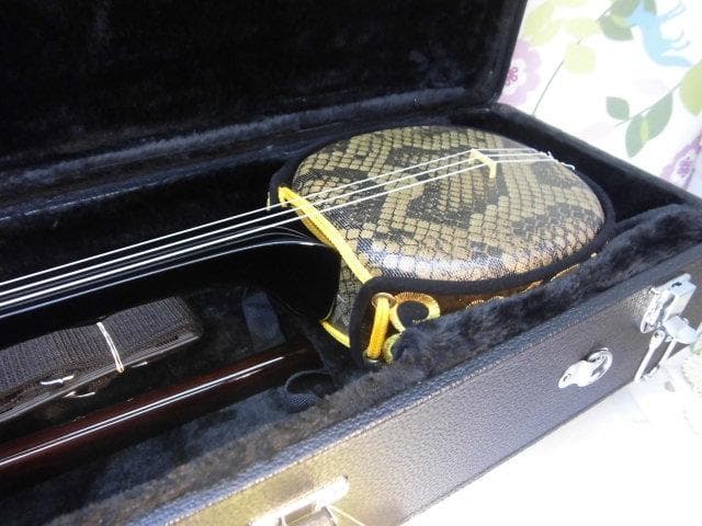 新品未使用(送料無料)9.980円　沖縄三線専用　訳有二丁入ふかふかハードケース