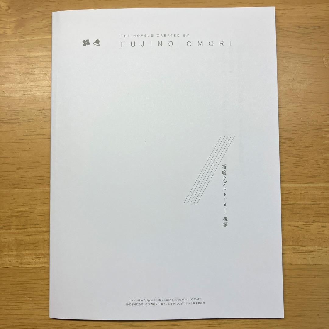 ダンまちⅤ 下巻 初回特典短編小説『箱庭サブストーリー』後編