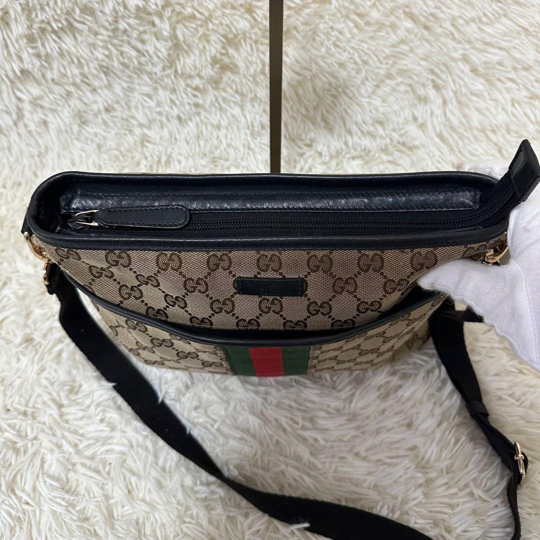 値下げ オールドグッチ GG 総柄 ショルダー バッグ シェリーライン ロゴ
