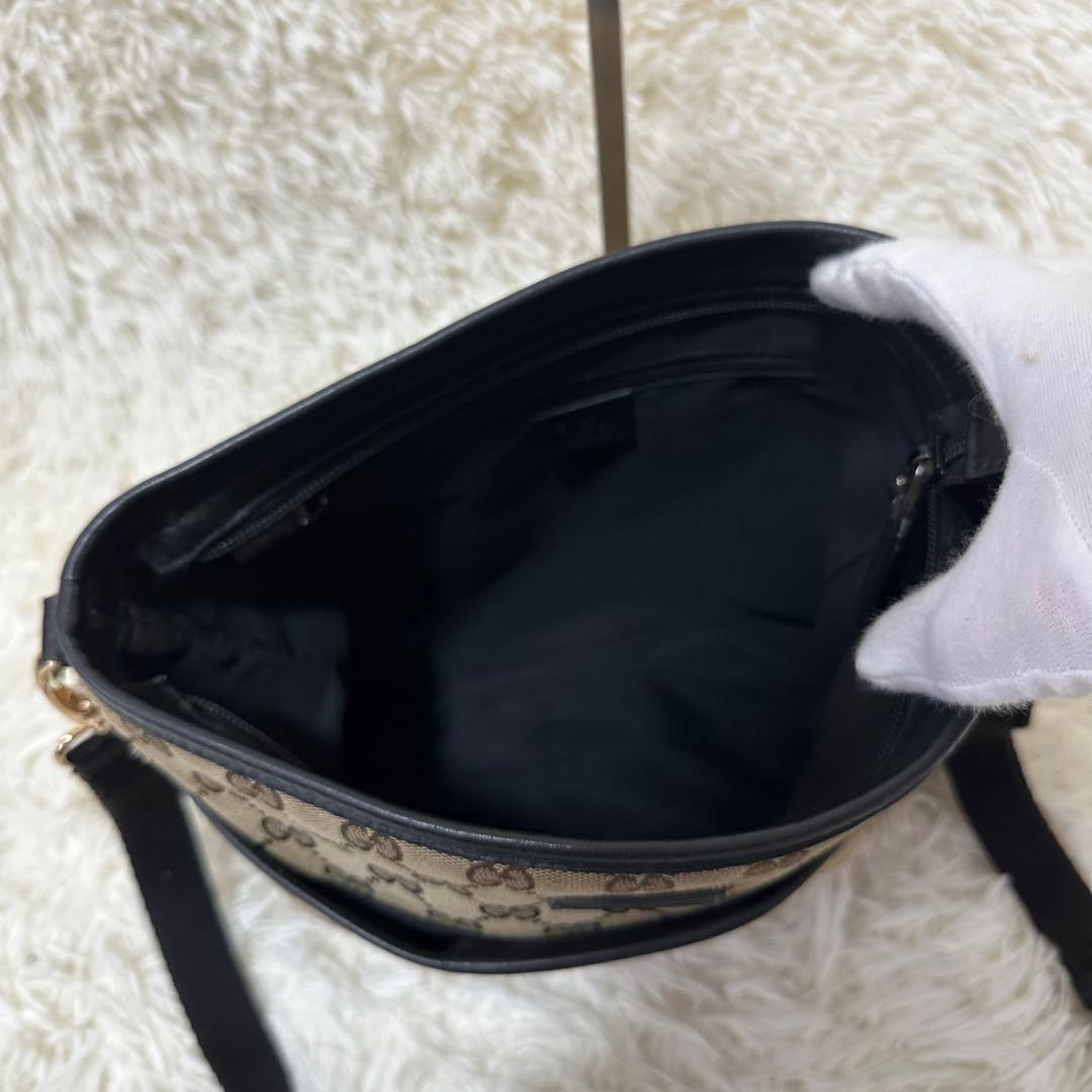 値下げ オールドグッチ GG 総柄 ショルダー バッグ シェリーライン ロゴ