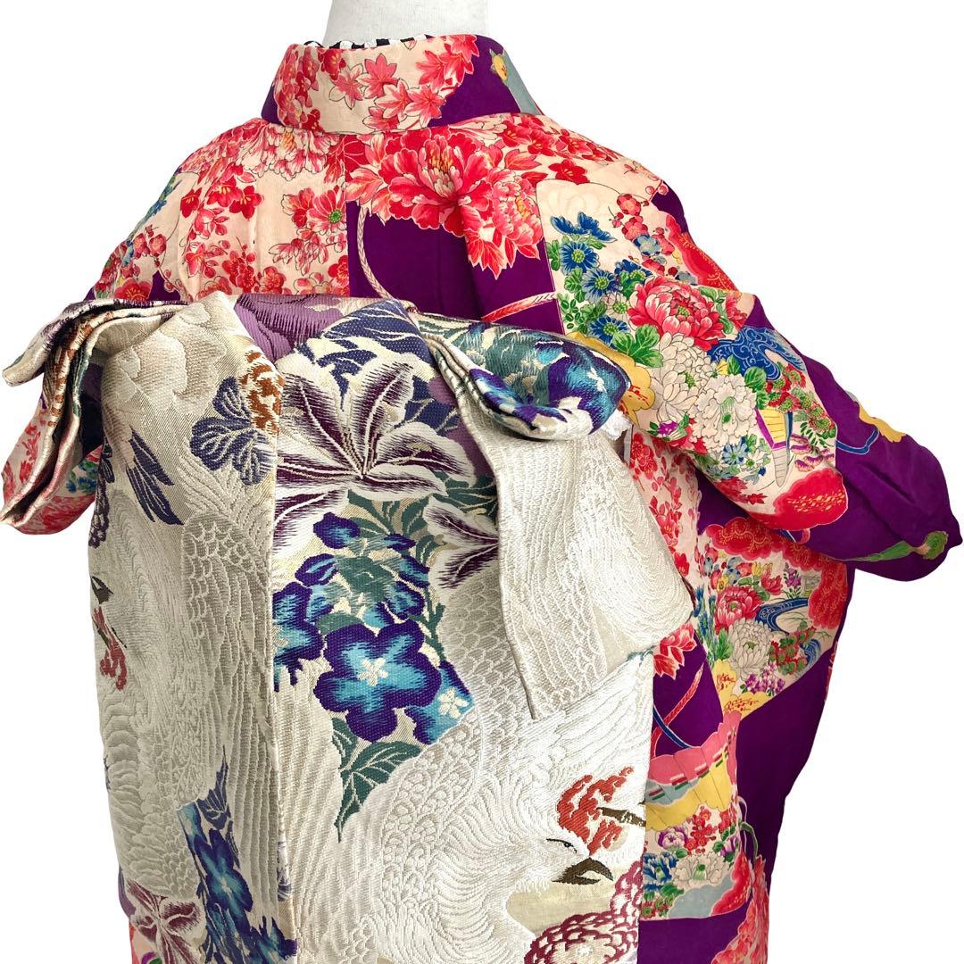 ★ねむです★女の子 子供着物 七五三 アンティーク着物 NO42